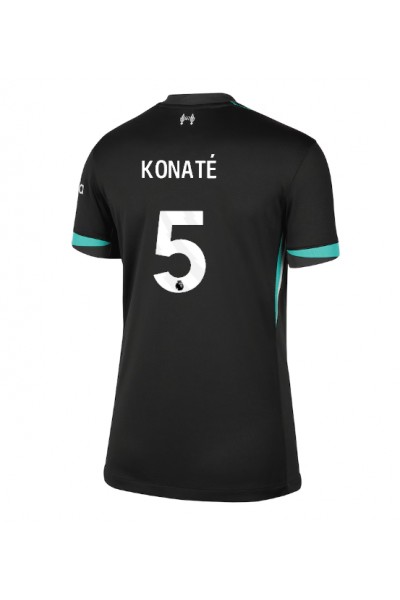 Liverpool Ibrahima Konate #5 Fotballdrakt Borte Klær Dame 2024-25 Korte ermer Liverpool Ibrahima Konate #5 Fotballdrakt Borte Klær Dame 2024-25 Korte ermer